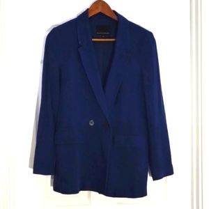 Banana Republic women’s blazer two button linen blend stretch size 4